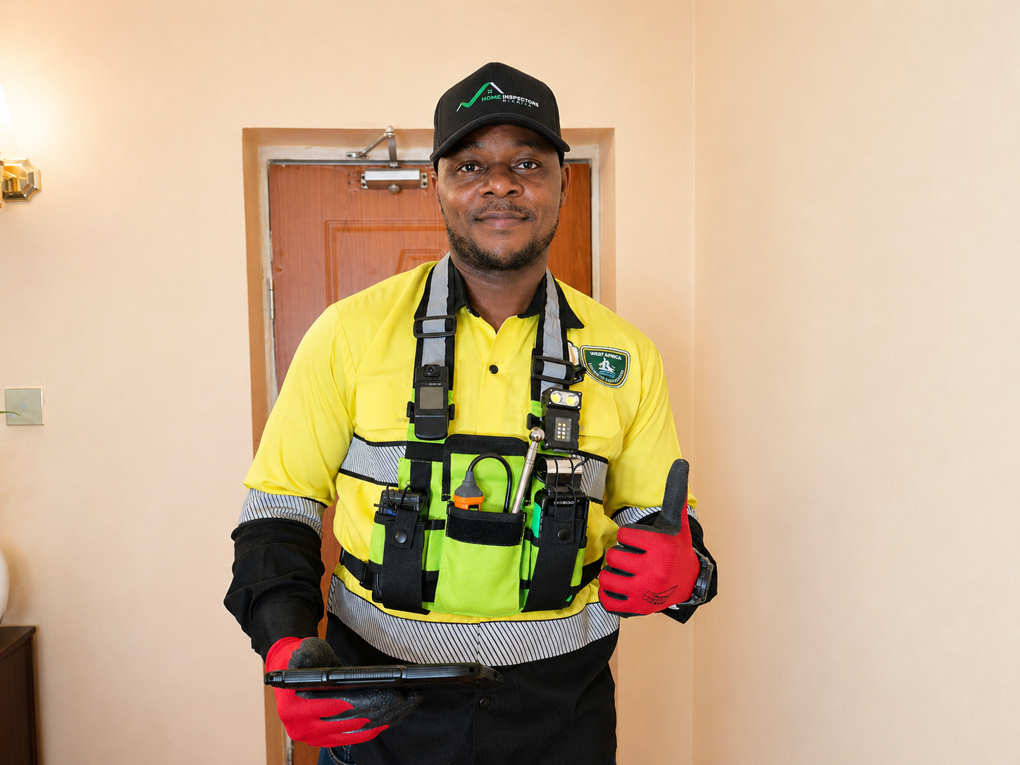 HINL inspector examining a property